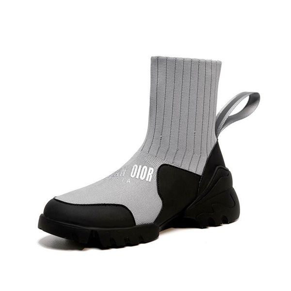 boots fashion trend gray socks shoes high slip on women breathable casual schoenen thick soled ankle, Black
boots fashion trend gray socks shoes high slip on women breathable casual schoenen thick soled ankle, Black