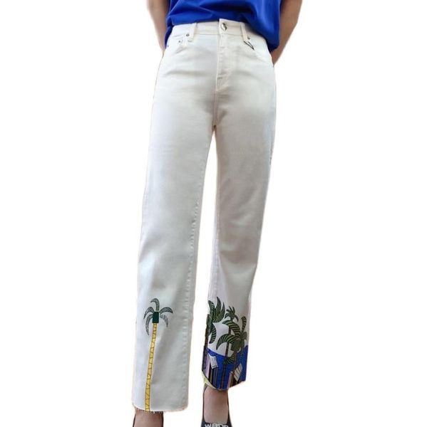 lk2454fashion women's jeans 2021 runway luxury european design party style women's clothing, Blue
lk2454fashion women's jeans 2021 runway luxury european design party style women's clothing, Blue