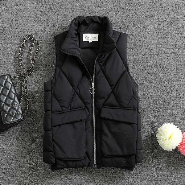 autumn winter loose waistcoat short cotton vest women's cotton jacket vest coat fashion, White
autumn winter loose waistcoat short cotton vest women's cotton jacket vest coat fashion, White