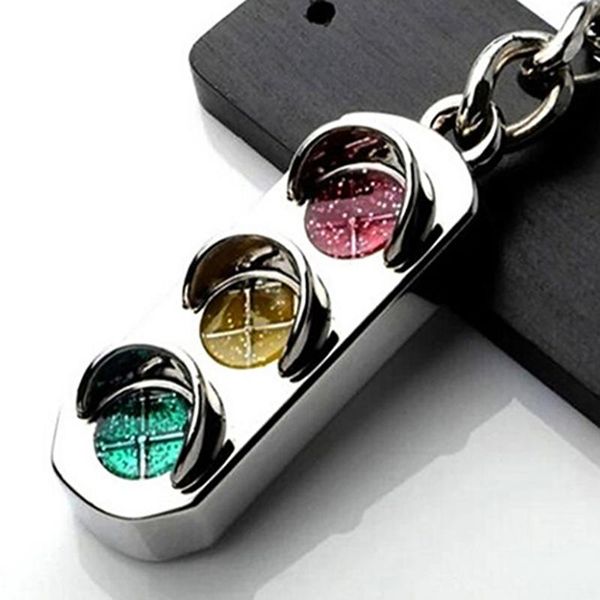 keychains creative traffic light keychain car key chain safety lights men and women ring style holder, Silver
keychains creative traffic light keychain car key chain safety lights men and women ring style holder, Silver