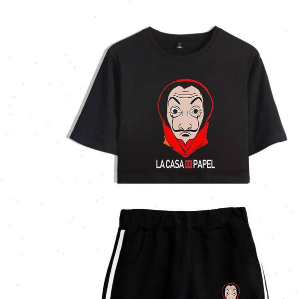 la casa de papel crop shorts sweat suits women tracksuits money heist house paper summer two piece outfit streetwear, Gray
la casa de papel crop shorts sweat suits women tracksuits money heist house paper summer two piece outfit streetwear, Gray
