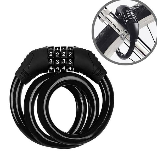 bike locks 1pc portable bicycle password lock mountain road wheel flexible anti-theft steel wire chain fixed code
bike locks 1pc portable bicycle password lock mountain road wheel flexible anti-theft steel wire chain fixed code
