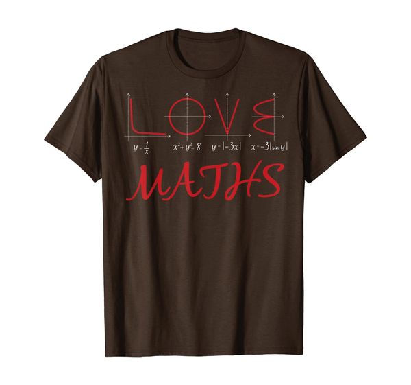 love maths formula, mathematics student teacher fun shirt, White;black