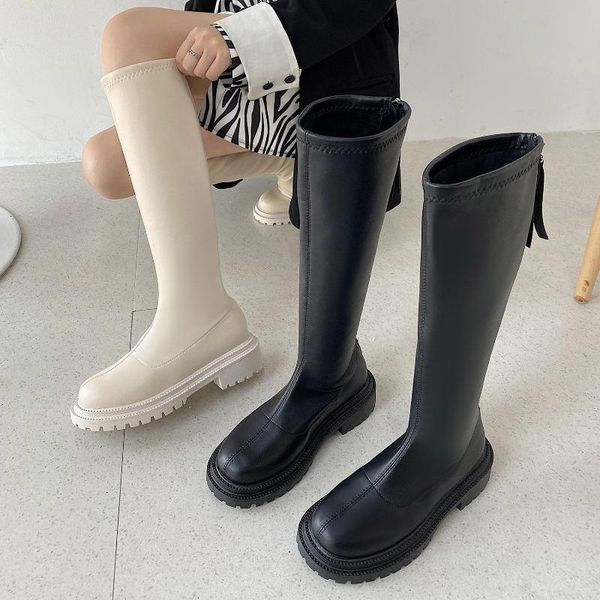 boots women thigh high knee-high round toe leather waterproof zipper plush lining non-slip female winter, Black
boots women thigh high knee-high round toe leather waterproof zipper plush lining non-slip female winter, Black