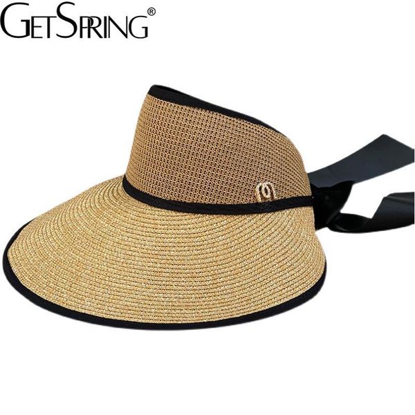 wide brim hats getspring women sun hand made straw cap casual shade hat anti-uv female outdoor visor caps empty beach black pink, Blue;gray
wide brim hats getspring women sun hand made straw cap casual shade hat anti-uv female outdoor visor caps empty beach black pink, Blue;gray