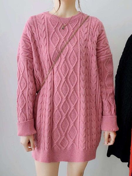 size sweater women's autumn winter 2020 new korean fashion loose large version lazy hemp sleeve medium length, White;black
size sweater women's autumn winter 2020 new korean fashion loose large version lazy hemp sleeve medium length, White;black