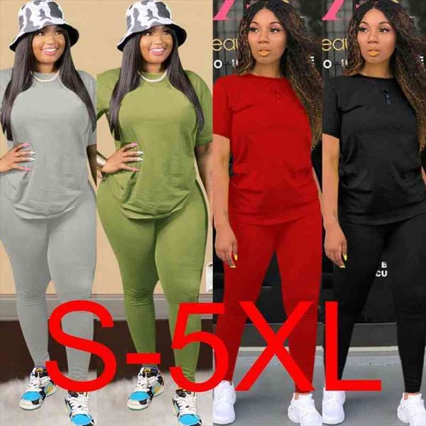 casual tracksuit summer womens pants short sleeve tee legging home wear sports loose clothing set plus size 5xl, White
casual tracksuit summer womens pants short sleeve tee legging home wear sports loose clothing set plus size 5xl, White