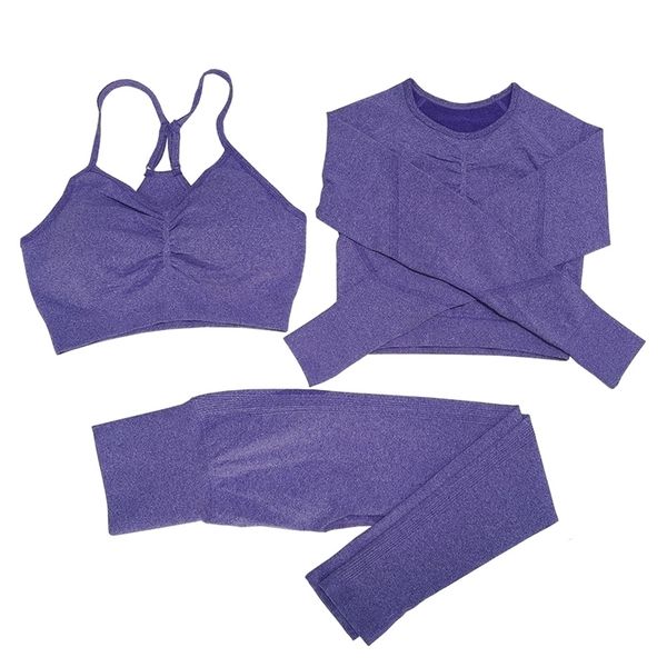 women sportswear yoga set seamless leggings long sleeve crop sports bra gym clothing fitness workout running sports suit 220217
women sportswear yoga set seamless leggings long sleeve crop sports bra gym clothing fitness workout running sports suit 220217