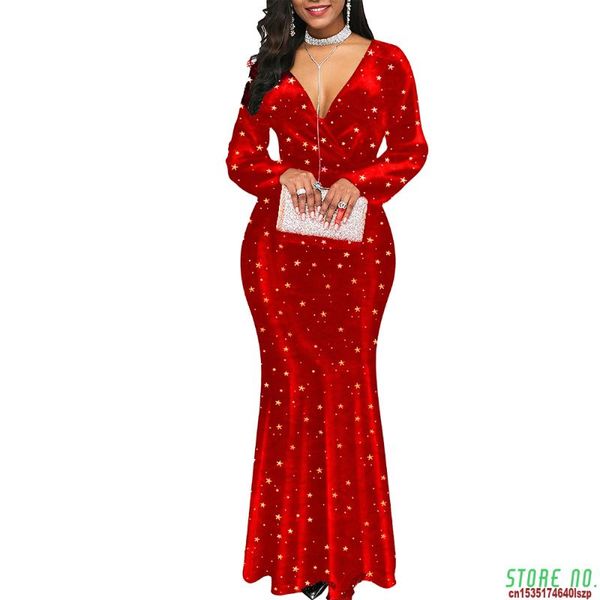 casual dresses elegant v neck banquet long party vestidos women plus size slim star print mermaid maxi evening wedding outfits 5xl, Black;gray
casual dresses elegant v neck banquet long party vestidos women plus size slim star print mermaid maxi evening wedding outfits 5xl, Black;gray