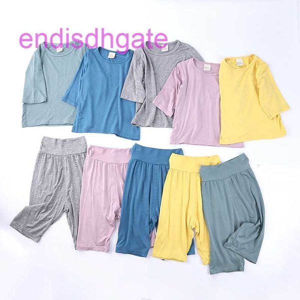 2021 summer air-conditioned modal clothing children's 7-minute sleeve high waist belly care home clothes men's, Black;white
2021 summer air-conditioned modal clothing children's 7-minute sleeve high waist belly care home clothes men's, Black;white