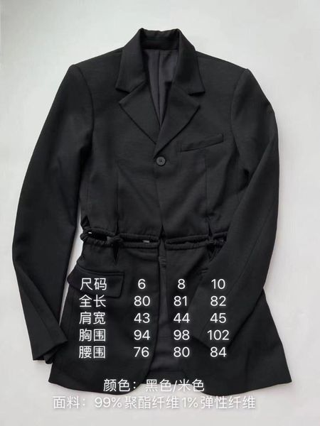 women's suits & blazers quality 2021 high women luxury hollow black blazer jacket female casual over outerwear gdnz 6.21, White;black 
women's suits & blazers quality 2021 high women luxury hollow black blazer jacket female casual over outerwear gdnz 6.21, White;black