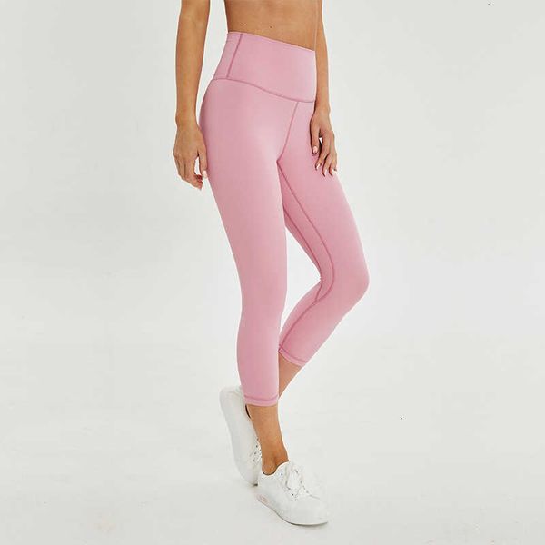 women's leggings double side sanding naked sense sports yoga capris hip lifting running fitness pants quick drying elastic dd10, Black
women's leggings double side sanding naked sense sports yoga capris hip lifting running fitness pants quick drying elastic dd10, Black