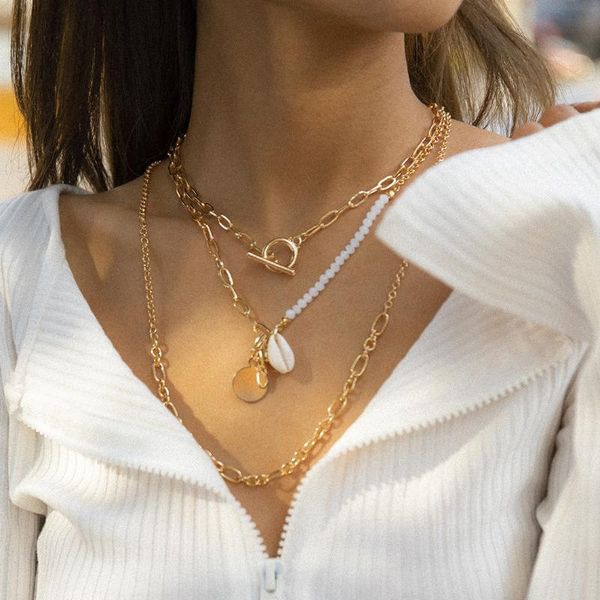 chains m bead necklace with europe and the united states punk multilayer composite hollow out chain of clavicle, Silver
chains m bead necklace with europe and the united states punk multilayer composite hollow out chain of clavicle, Silver