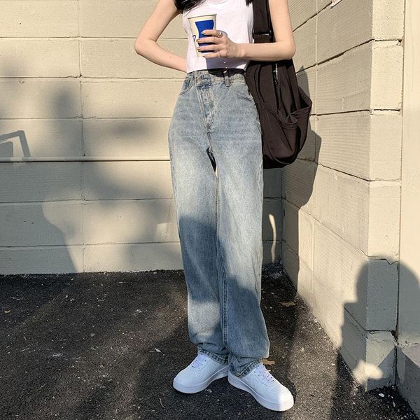 women's jeans pants straight wide leg ladies high waist slim loose spring autumn casual washed mom fashion street trousers, Blue
women's jeans pants straight wide leg ladies high waist slim loose spring autumn casual washed mom fashion street trousers, Blue