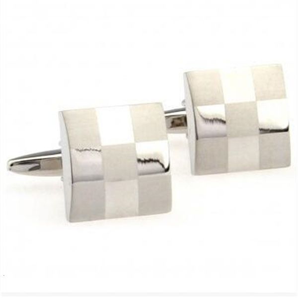 new square check cuff shirts business suit men cufflinks french metal cuffs links, Silver
new square check cuff shirts business suit men cufflinks french metal cuffs links, Silver