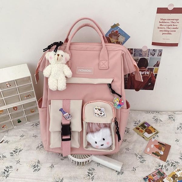 backpack schoolbag female college student leisure junior high school capacity korean bag, Black;red
backpack schoolbag female college student leisure junior high school capacity korean bag, Black;red