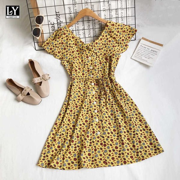 ly varey lin summer women casual flora ruffles single breasted slim dresses sweet v-neck sleeveless high waist mini 210526, Black;gray
ly varey lin summer women casual flora ruffles single breasted slim dresses sweet v-neck sleeveless high waist mini 210526, Black;gray