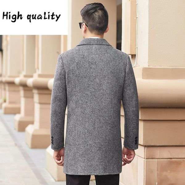 male double winter coat in men's casual wool cashmere feather detachable bladder long coat lapels, Black
male double winter coat in men's casual wool cashmere feather detachable bladder long coat lapels, Black
