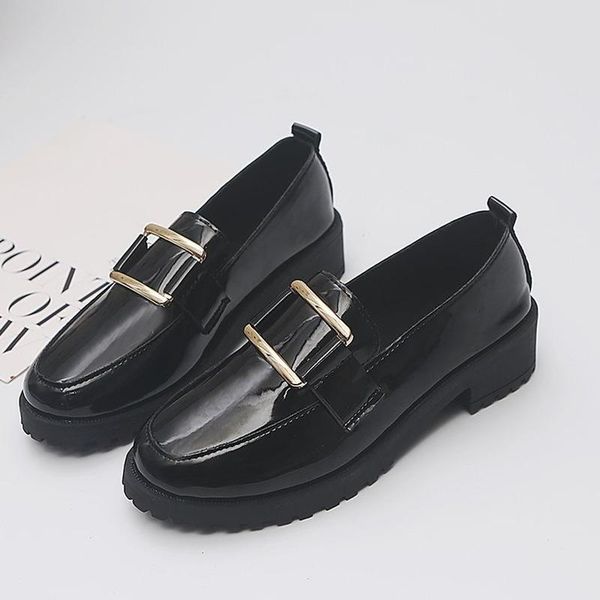 dress shoes 2021 autumn women female low heels slip on british casual woman metal buckle solid black leather oxford
dress shoes 2021 autumn women female low heels slip on british casual woman metal buckle solid black leather oxford