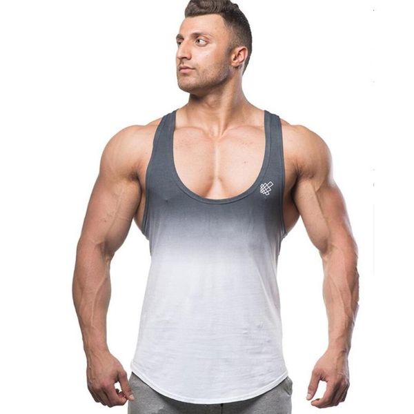 men' tank plus size m-3xl mens sports vest u-shaped neck casual sleeveless gradient color fitness clothing, White;black
men' tank plus size m-3xl mens sports vest u-shaped neck casual sleeveless gradient color fitness clothing, White;black
