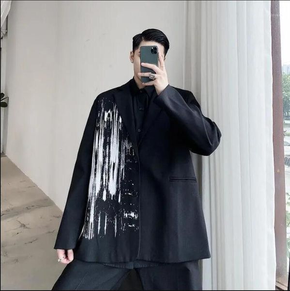 men's suits & blazers godlikeu mens suit coats long sleeve korean loose streetwear autumn tie dye gradient graffiti trendy fashion hara, White;black
men's suits & blazers godlikeu mens suit coats long sleeve korean loose streetwear autumn tie dye gradient graffiti trendy fashion hara, White;black