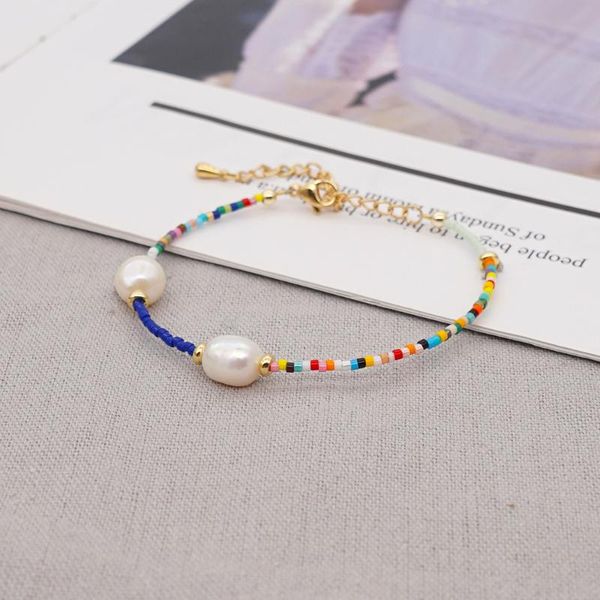 link, chain tinglso original fashion bohemian miyuki rice beads handmade beaded light luxury natural freshwater pearl small bracelet female, Black
link, chain tinglso original fashion bohemian miyuki rice beads handmade beaded light luxury natural freshwater pearl small bracelet female, Black