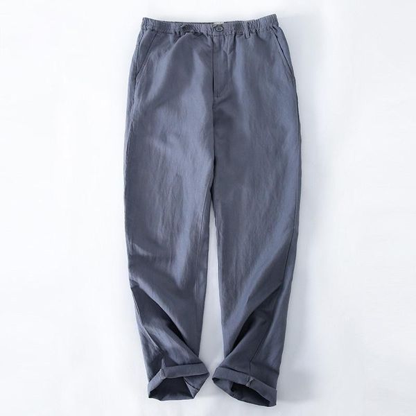 men's pants 2021 summer thin linen casual original chinese style pure white loose straight trousers large size, Black
men's pants 2021 summer thin linen casual original chinese style pure white loose straight trousers large size, Black