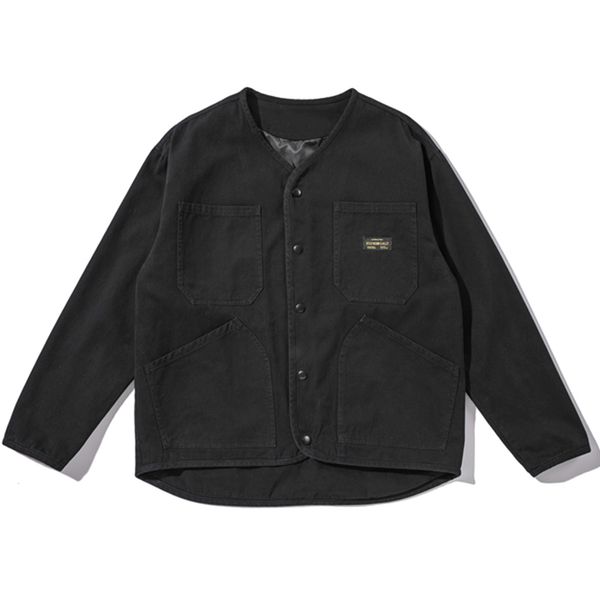 men's jackets lacible harajuku streetwear solid cargo vintage multi-pocket coat outwear black cardigan jacket button, Black;brown
men's jackets lacible harajuku streetwear solid cargo vintage multi-pocket coat outwear black cardigan jacket button, Black;brown