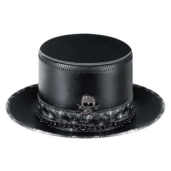 wide brim hats original halloween cosplay high-grade leather hat retro dome steampunk skull magic cap personality trendy cool stage part, Blue;gray
wide brim hats original halloween cosplay high-grade leather hat retro dome steampunk skull magic cap personality trendy cool stage part, Blue;gray