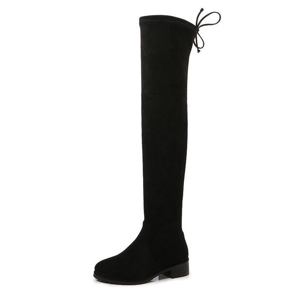 boots women suede low heel knee quality kitten booties flock high boot y109, Black
boots women suede low heel knee quality kitten booties flock high boot y109, Black