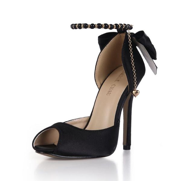 dress shoes summer spring 12cm high heel pumps bridals wedding women stiletto ankle strap bowing peep toe party lady 3c-k8, Black
dress shoes summer spring 12cm high heel pumps bridals wedding women stiletto ankle strap bowing peep toe party lady 3c-k8, Black