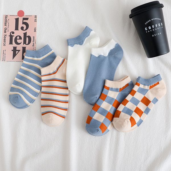 hosiery socks short spring and summer blue frh thin boat plaid low sock, Black;white
hosiery socks short spring and summer blue frh thin boat plaid low sock, Black;white