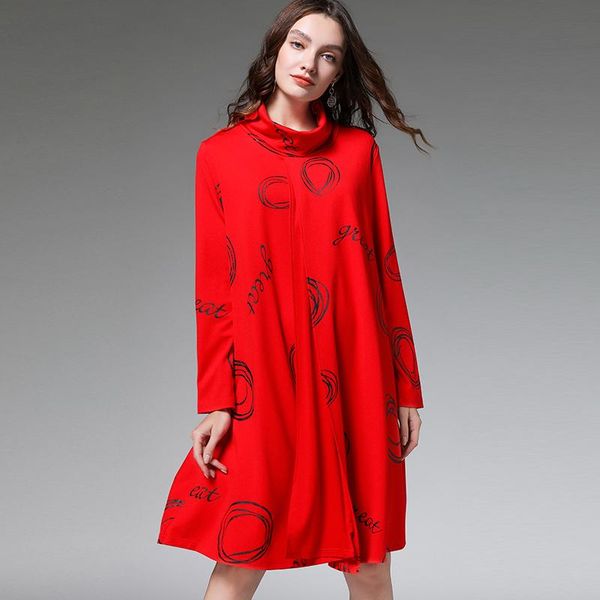 casual dresses winter basic dress 2021 lady plus size women autumn print turtleneck fashion elegant party female 4xl, Black;gray
casual dresses winter basic dress 2021 lady plus size women autumn print turtleneck fashion elegant party female 4xl, Black;gray
