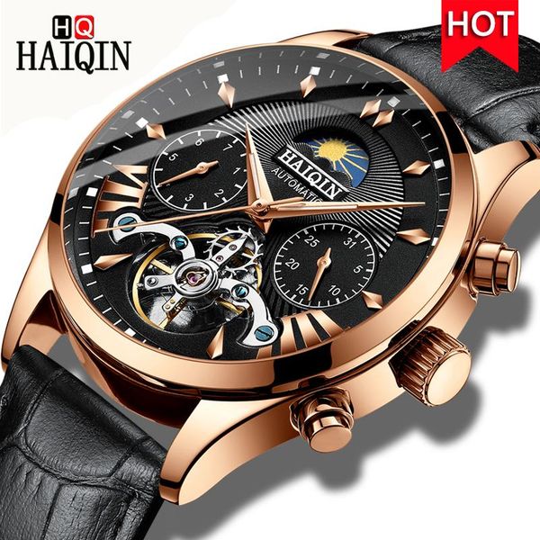 wristwatches haiqin men's watches watch men gold luxury mechanical military waterproof sports leather clock relogio masculino, Slivery;brown
wristwatches haiqin men's watches watch men gold luxury mechanical military waterproof sports leather clock relogio masculino, Slivery;brown