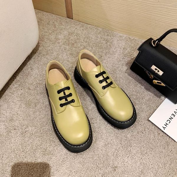 dress shoes spring 2021 lace-up loafers with large head and small leather for women's british style high soles muffin loa, Black
dress shoes spring 2021 lace-up loafers with large head and small leather for women's british style high soles muffin loa, Black