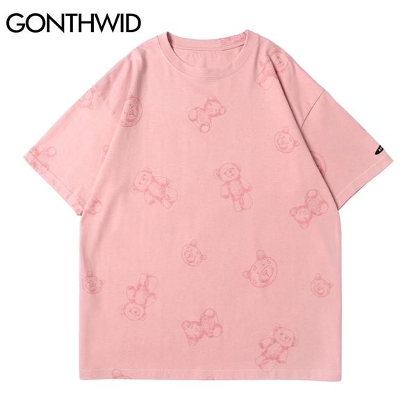 tshirts harajuku toy bear print short sleeve cotton tees shirts streetwear hip hop summer men fashion casual loose 210602, White;black
tshirts harajuku toy bear print short sleeve cotton tees shirts streetwear hip hop summer men fashion casual loose 210602, White;black