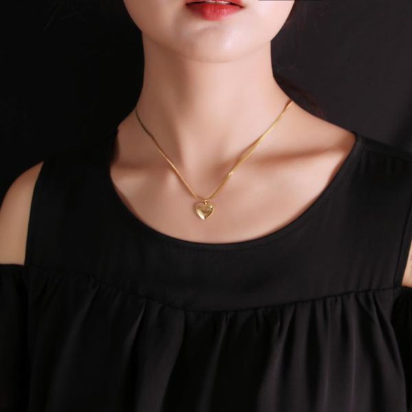 chains simple women exquisite necklace heart gold stainless steel ladies elegant wild chain couple gift jewelry, Silver
chains simple women exquisite necklace heart gold stainless steel ladies elegant wild chain couple gift jewelry, Silver
