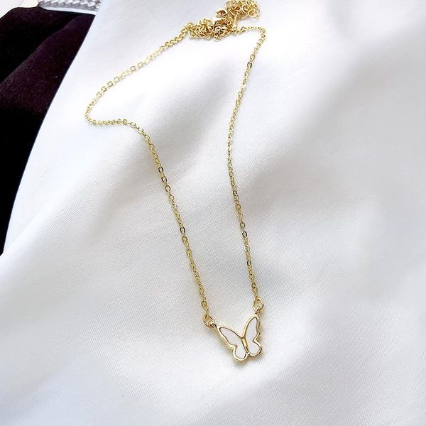 pendant necklaces fashion butterfly necklace women aesthetic18k plating pinctada albina neck chain collarbone choker jewelry charm gift, Silver
pendant necklaces fashion butterfly necklace women aesthetic18k plating pinctada albina neck chain collarbone choker jewelry charm gift, Silver