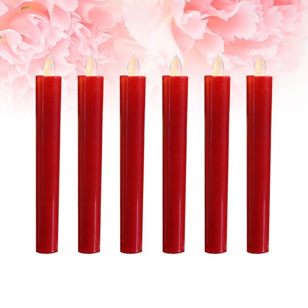 3 pairs long candle light rocking led candle lamp decorative lamp electronic (red, without base)
3 pairs long candle light rocking led candle lamp decorative lamp electronic (red, without base)