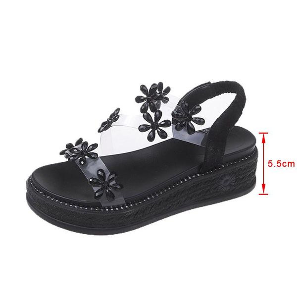 dress shoes thick bottom female fashion summer pvc 2021 women platform slope heel ladies rhinestone sandals vulcanized casual, Black
dress shoes thick bottom female fashion summer pvc 2021 women platform slope heel ladies rhinestone sandals vulcanized casual, Black