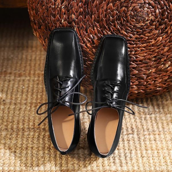 guidibasicgenuine cow leather loafers ladies shoes french retro square head deep mouth shoes colorblock lace-up handmade, Black
guidibasicgenuine cow leather loafers ladies shoes french retro square head deep mouth shoes colorblock lace-up handmade, Black