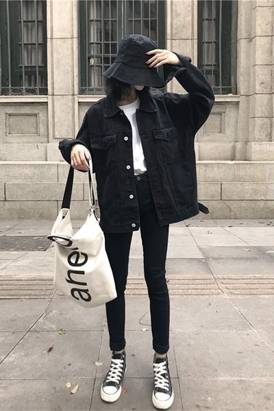 men's jackets 2021 jacket women black jeans k- style loose pocket denim coat female casual autumn outwear chaqueta mujer, Black;brown
men's jackets 2021 jacket women black jeans k- style loose pocket denim coat female casual autumn outwear chaqueta mujer, Black;brown