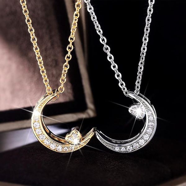 pendant necklaces ladies semicircle zircon necklace cold wind net red temperament clavicle chain korean fashion, Silver
pendant necklaces ladies semicircle zircon necklace cold wind net red temperament clavicle chain korean fashion, Silver