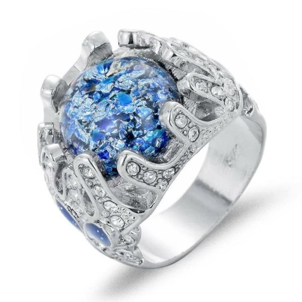 cluster rings fashion silver color round shape blue fire opal stone ring for women&men wedding party band elegant jewelry gift size6-10, Golden;silver
cluster rings fashion silver color round shape blue fire opal stone ring for women&men wedding party band elegant jewelry gift size6-10, Golden;silver