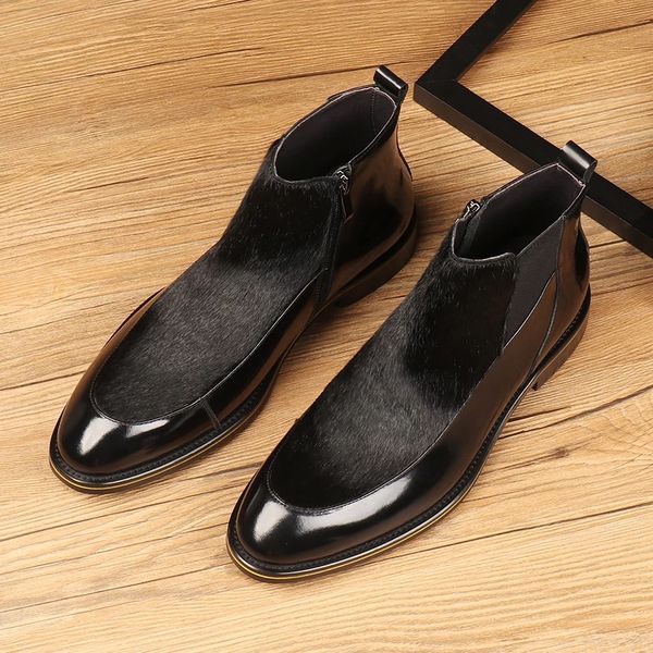 pointed toe horsehair black mens dress boots genuine leather boots male ankle boots
pointed toe horsehair black mens dress boots genuine leather boots male ankle boots