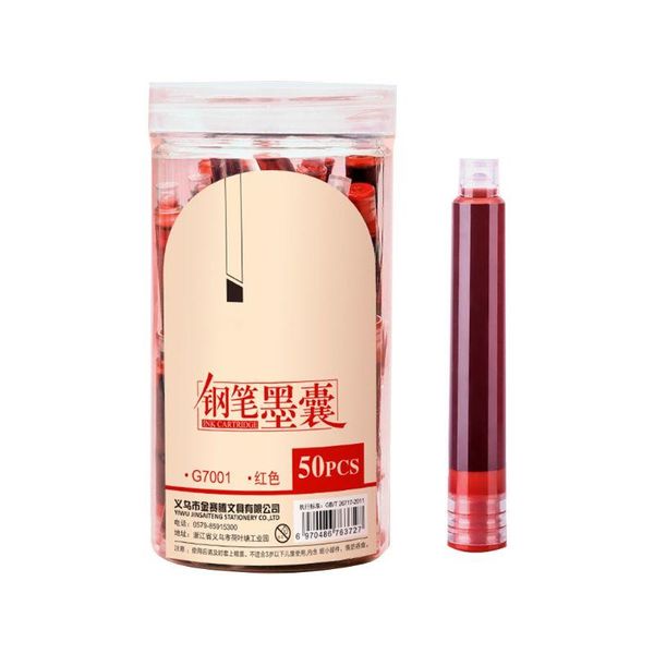 50x fountain pen ink cartridges sac refill calligraphy writing stationery school 090f
50x fountain pen ink cartridges sac refill calligraphy writing stationery school 090f
