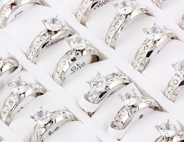 fashion 30pcs stainless steel rings band cz inlay wholesale bulk lots men's wonen jewelry gothic gift, Silver
fashion 30pcs stainless steel rings band cz inlay wholesale bulk lots men's wonen jewelry gothic gift, Silver