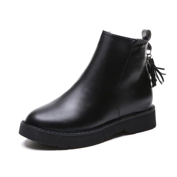 boots winter women nice british students korean version of the wild casual flat bottom plus velvet warm, Black
boots winter women nice british students korean version of the wild casual flat bottom plus velvet warm, Black