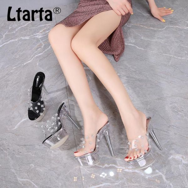 sandals ltarta nightclub model show women's shoes transparent rivet crystal waterproof platform high heeled wz, Black
sandals ltarta nightclub model show women's shoes transparent rivet crystal waterproof platform high heeled wz, Black