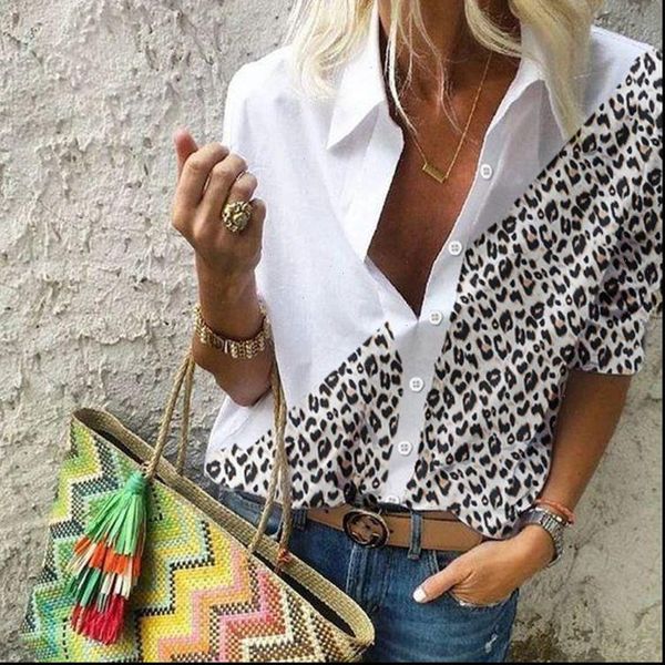 new leopard white spliced shirts women elegant fashion ladies turn down collar buttons blouse autumn spring female 
new leopard white spliced shirts women elegant fashion ladies turn down collar buttons blouse autumn spring female